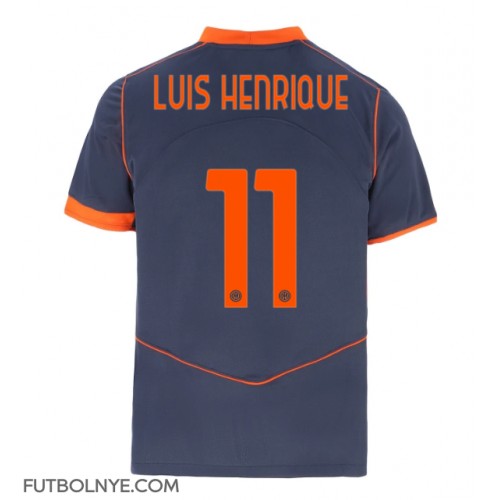 Camiseta Inter Milan Luis Henrique #11 Tercera Equipación 2025-26 manga corta Camiseta Inter Milan Luis Henrique #11 Tercera Equipación 2025-26 manga corta